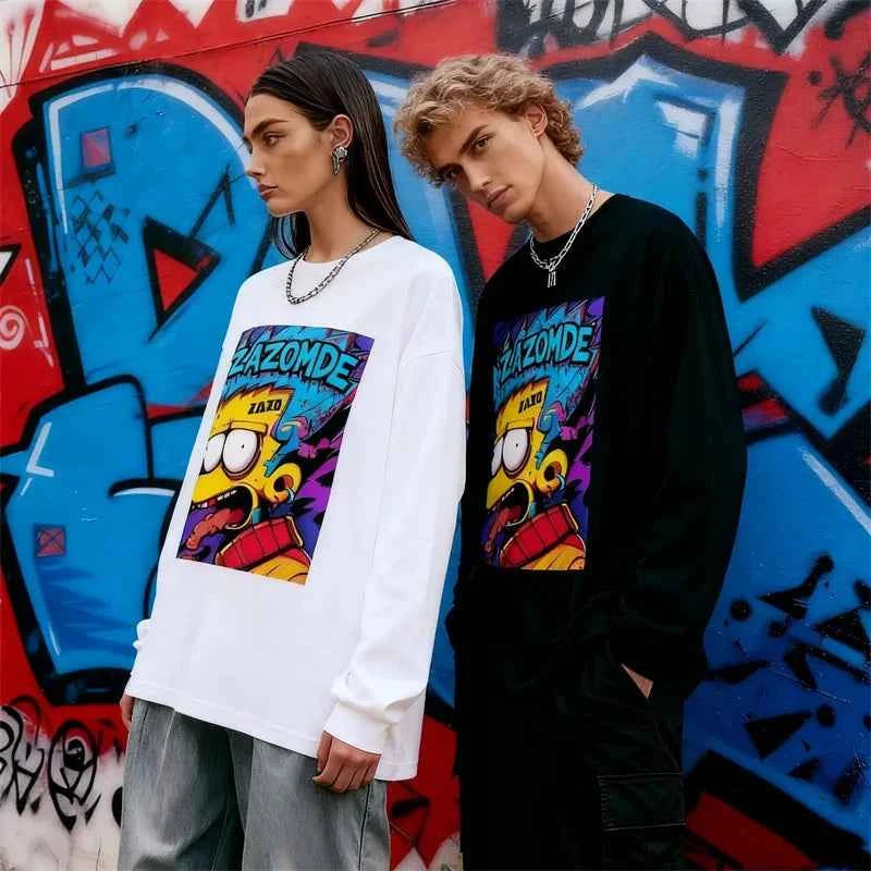 Y2K Streetwear Hip Hop Long Sleeve T-Shirt