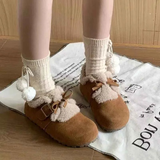 Cozy Winter Berber Fleece Ankle Shoes