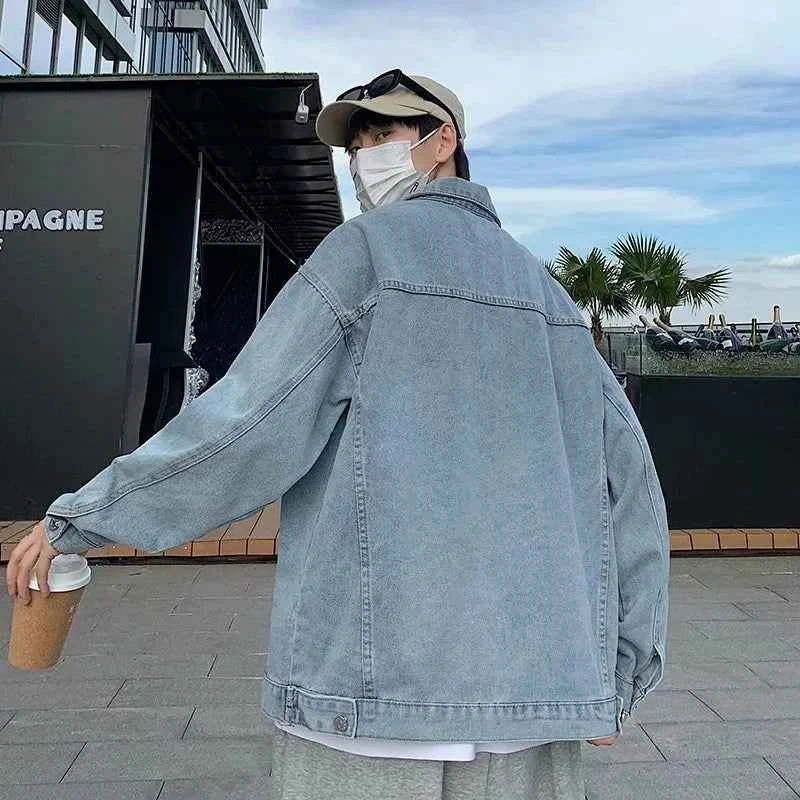 Classic Comfort Blue Retro Loose Denim  Jacket