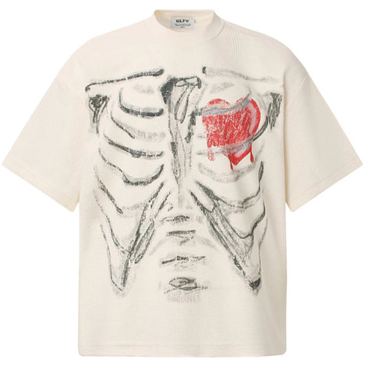 Skeleton Graphic Streetwear Oversized T-shirts