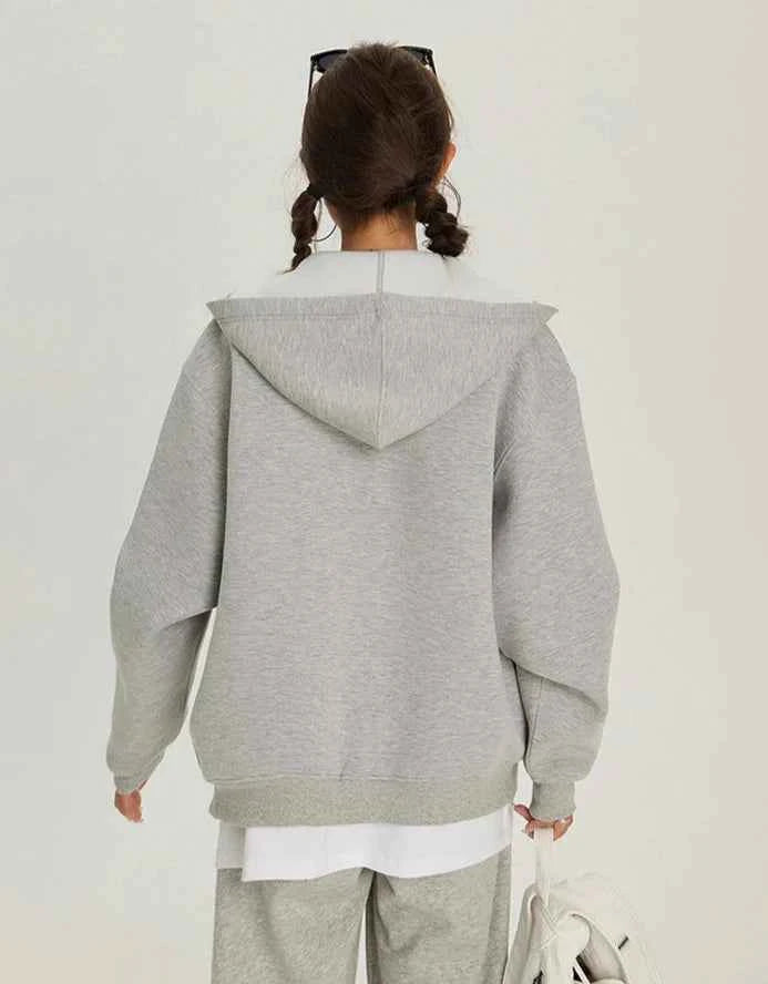 Vintage Cool Loose Fit Zipper Sweatshirt