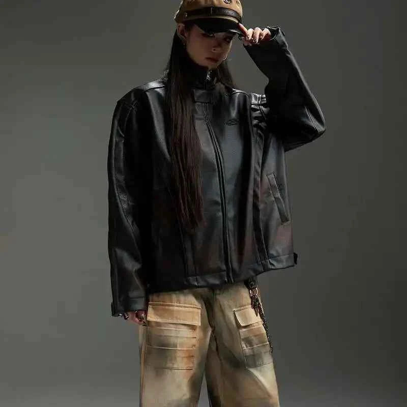 Men Retro Luxury Vintage Leather Jacket