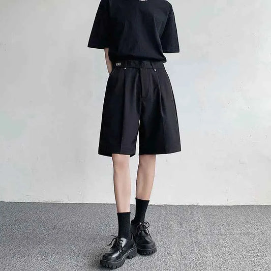 Luxury Elegant Solid Color Straight Casual Short