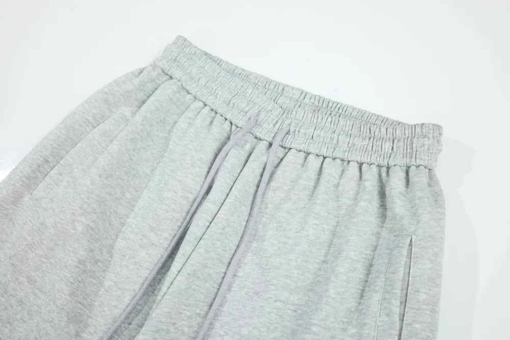Elastic Waist Wide Leg Letter Print Sweatpants
