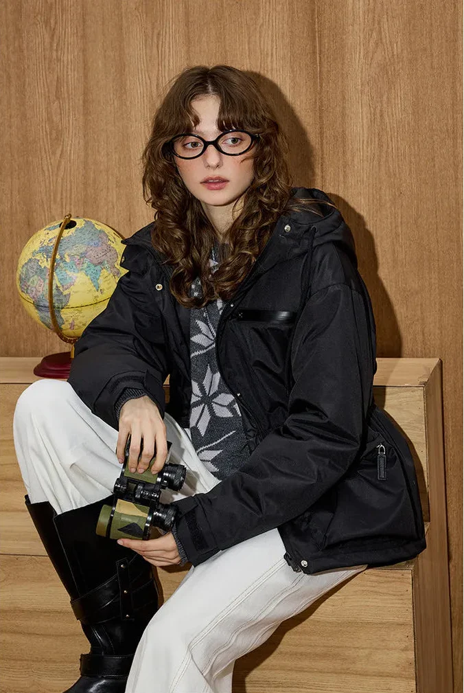 Streetwear American Style Down Fill Parka Jacket - Luxuryurbanwear