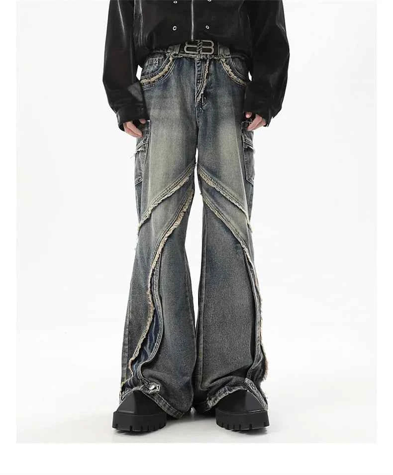 Vintage Easy Care Washed Slim Denim Baggy Jeans