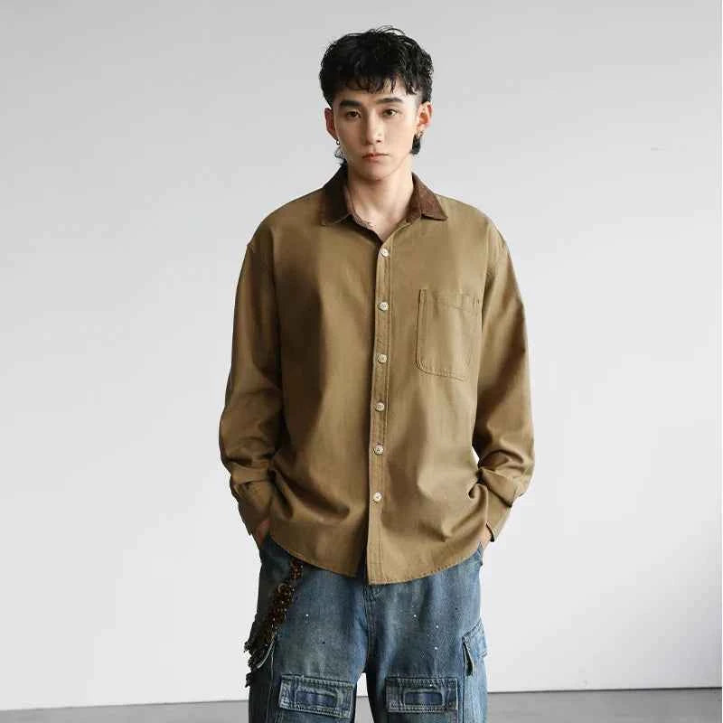 Signature Stylish Oversize Loose Casual Long Sleeve Shirt