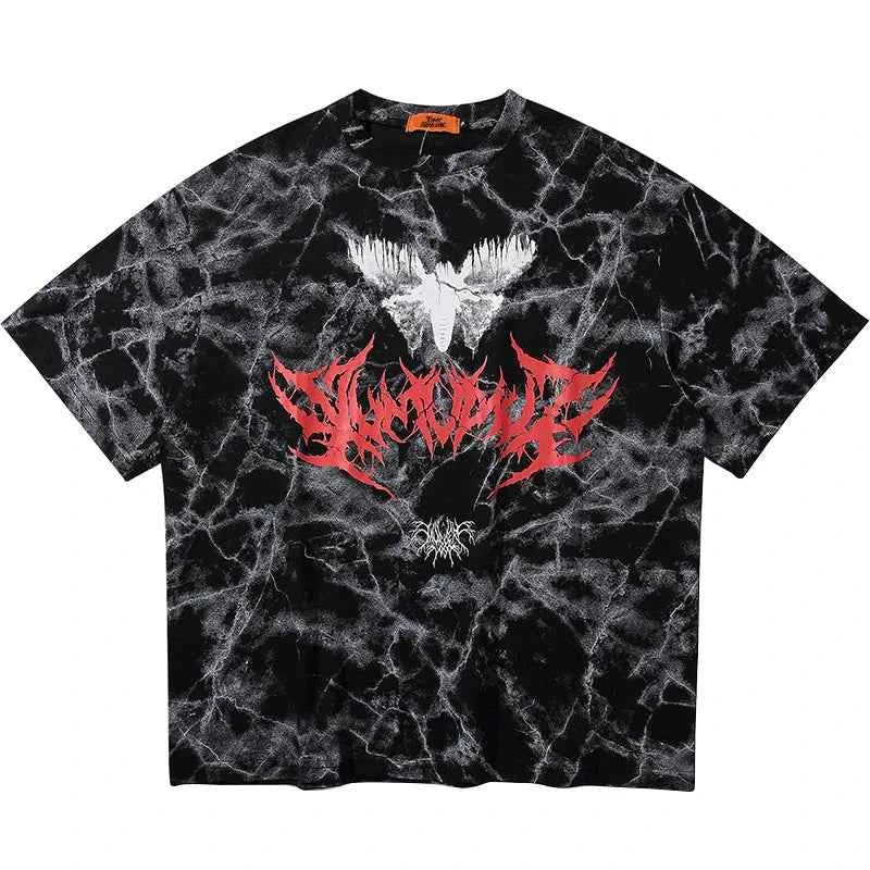 Y2K Streetwear Dark Oversize Hip Hop T-Shirt