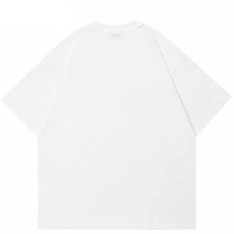 Colorful Japanese Style Cartoon Graphic T-Shirt - Luxuryurbanwear