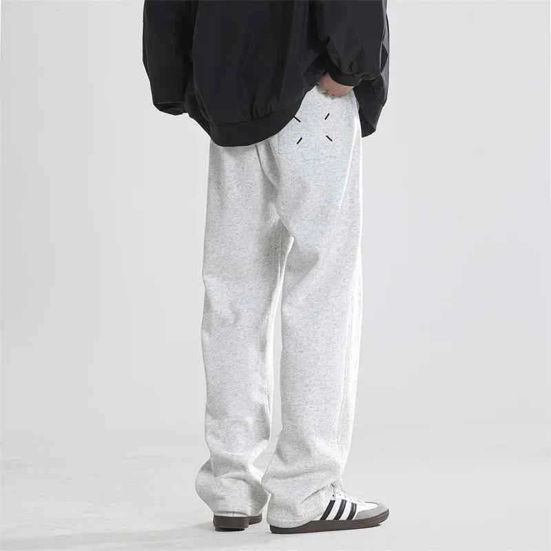 Streetwear Vintage Drape Baggy Pant Fleece Sweatpants