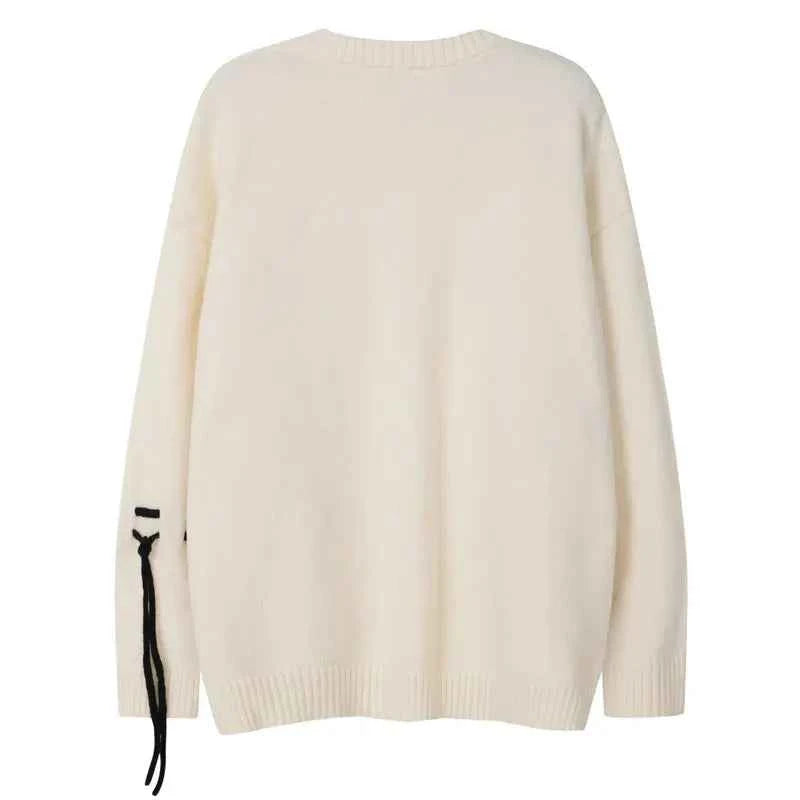 Women Streetwear Oversized Knitted Hip Hop Sweater