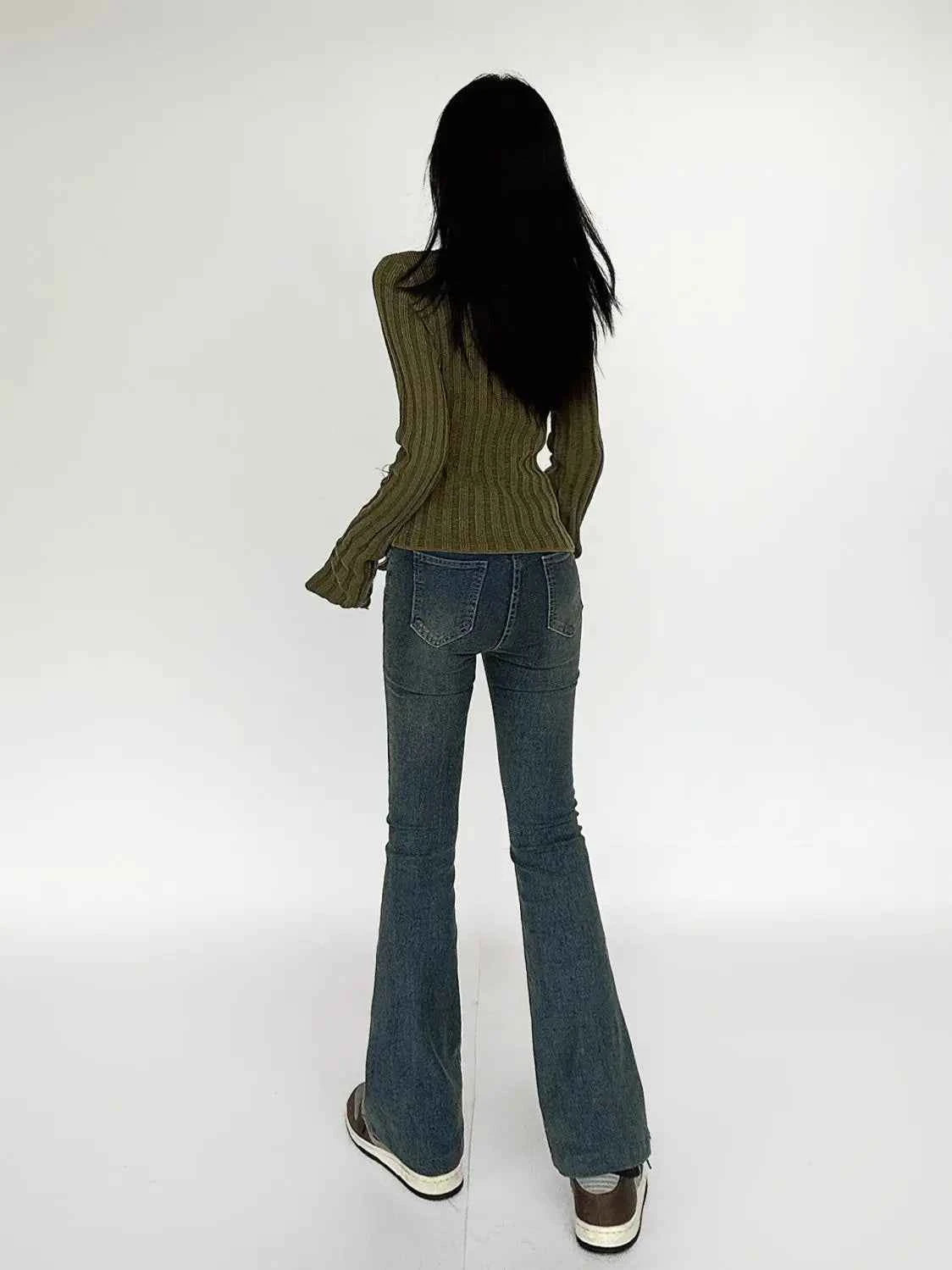 Women Casual Cozy Vintage Knit Sweater