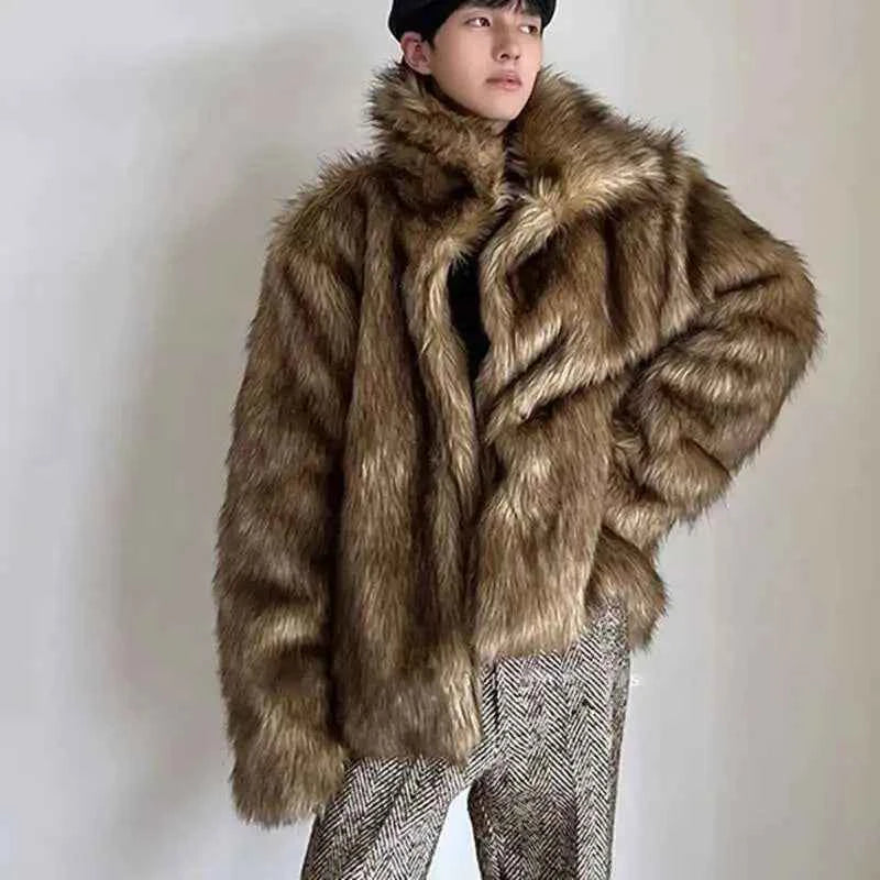 Winter Heavy Weight Cozy Imitation Fur Jacket
