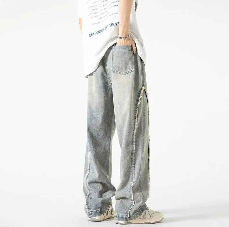 Long-Lasting Distressed High Waist Baggy Jeans