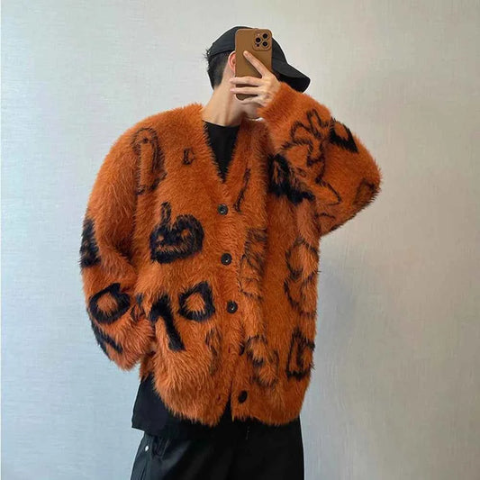 Luxurious Clean Cuts Velvet V-Neck Cardigan