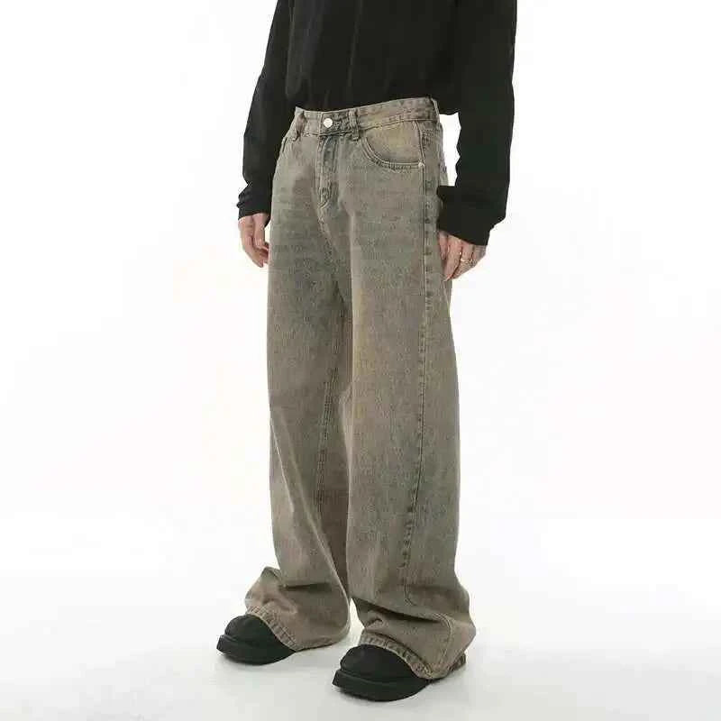 Patchwork Stylish Wornout Wide Leg Jeans
