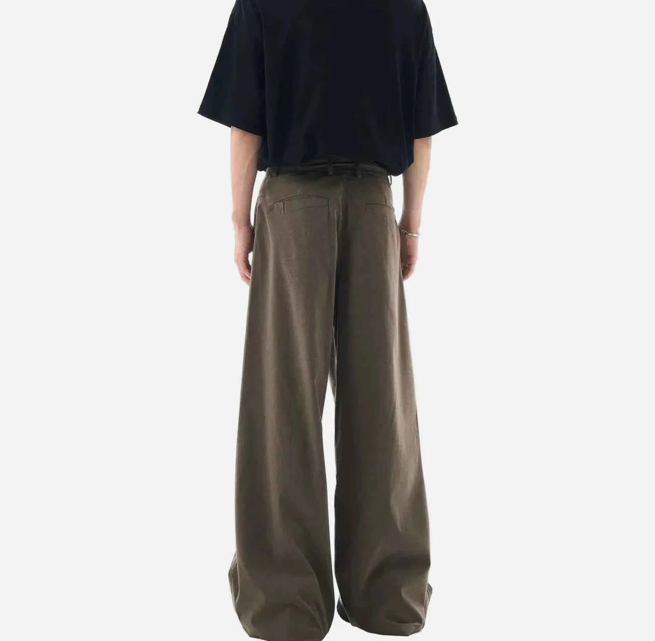 American Style Maillard Casual Wide Leg Pants