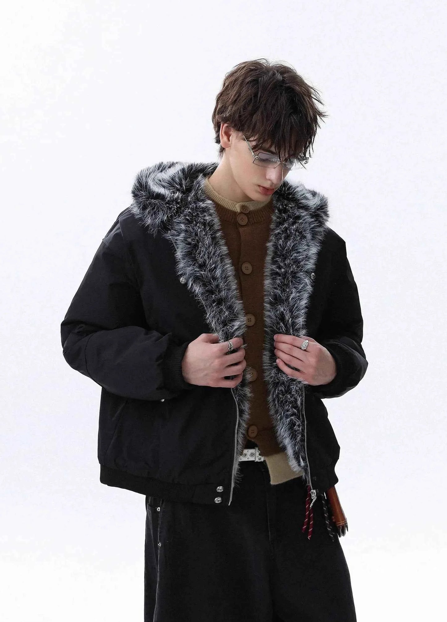 Stylish Long-lasting Faux Fur Hooded Jacket