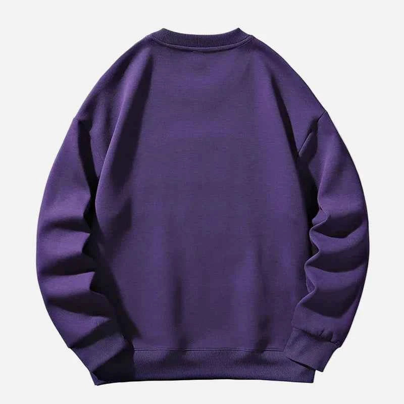 Oversized Hip Hop Letter Print Sweatshirt