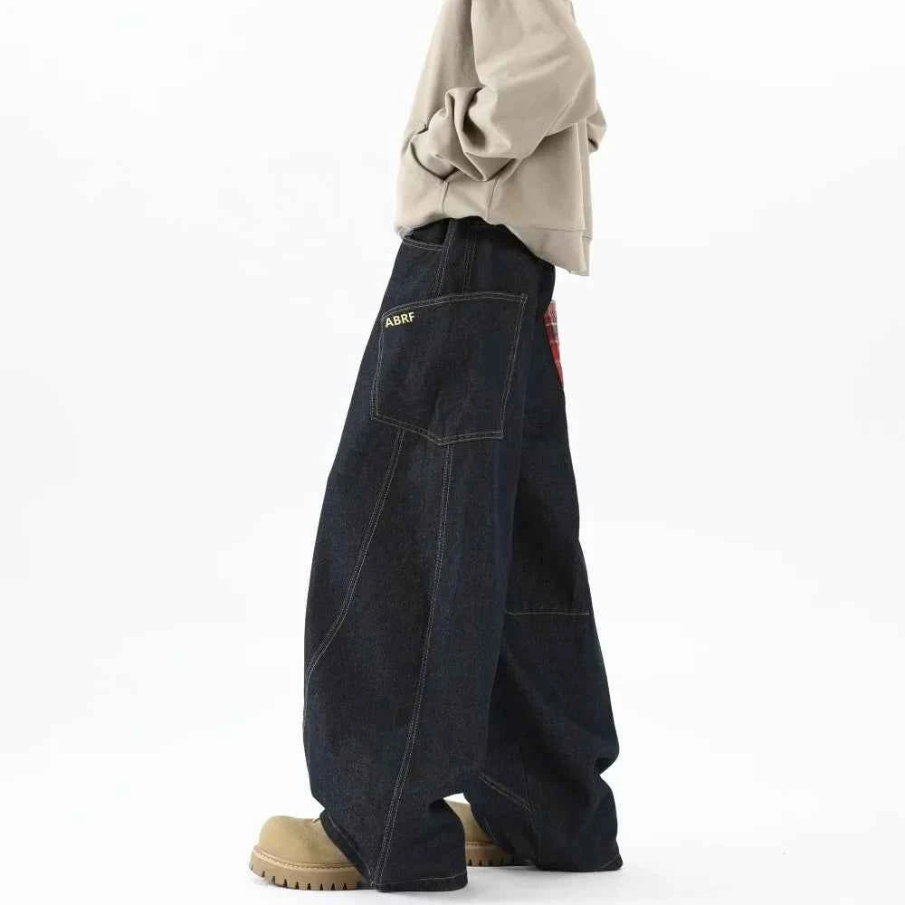 Black Wide Leg Denim Pants Jeans