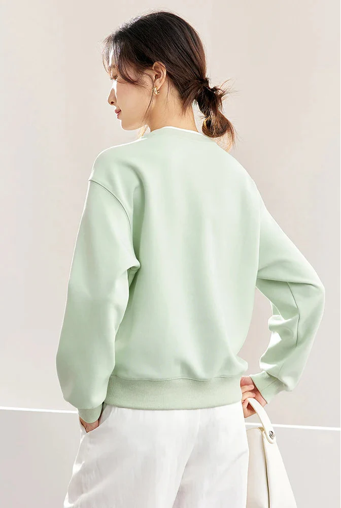 Autumn Embroidered Comfort Sweatshirt - Luxuryurbanwear