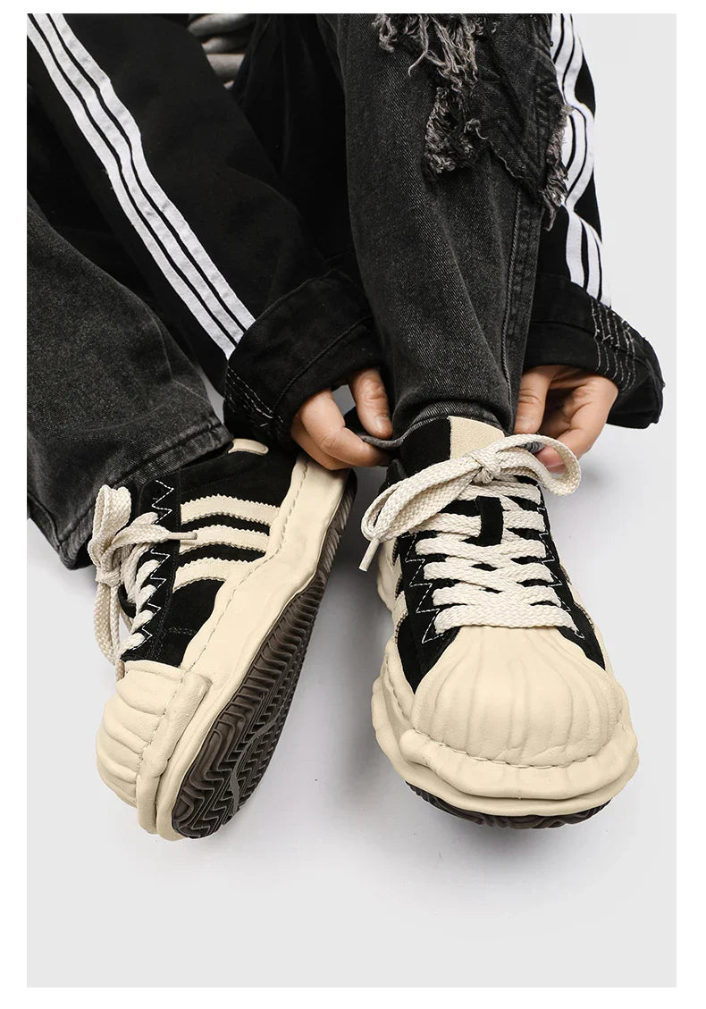 SP1 Striped Board Sneakers