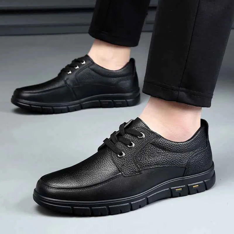 Luxury Lightweight Business Lace-Up Leather Shoes