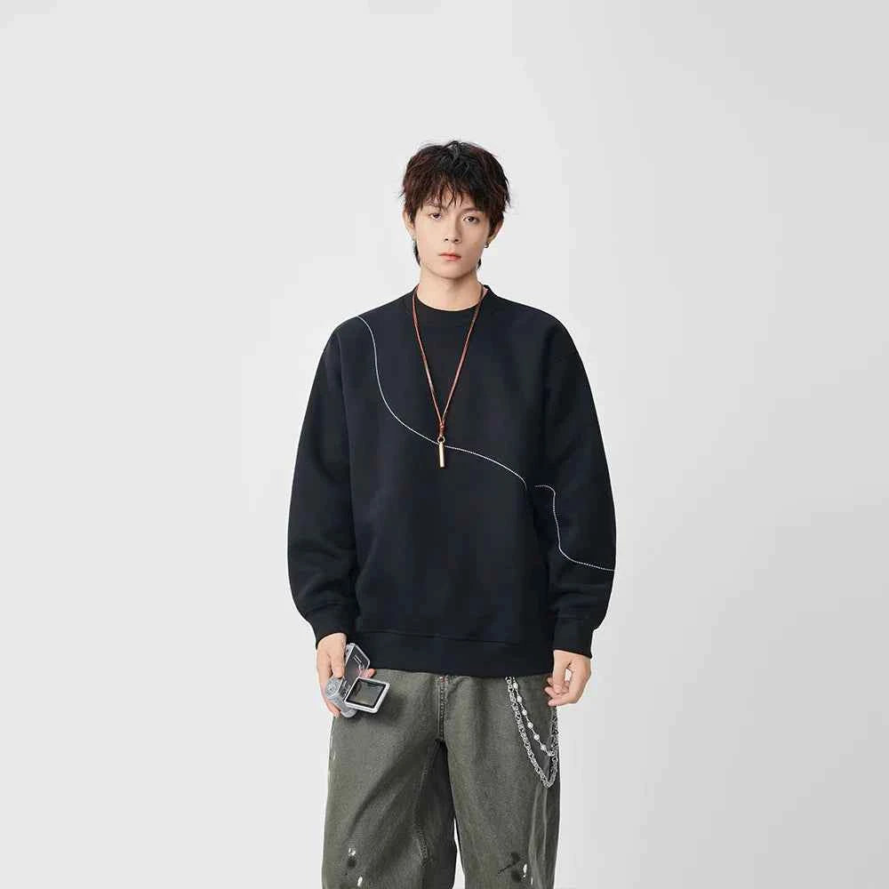 Y2K Cozy Embroidered Long Sleeve Sweatshirt
