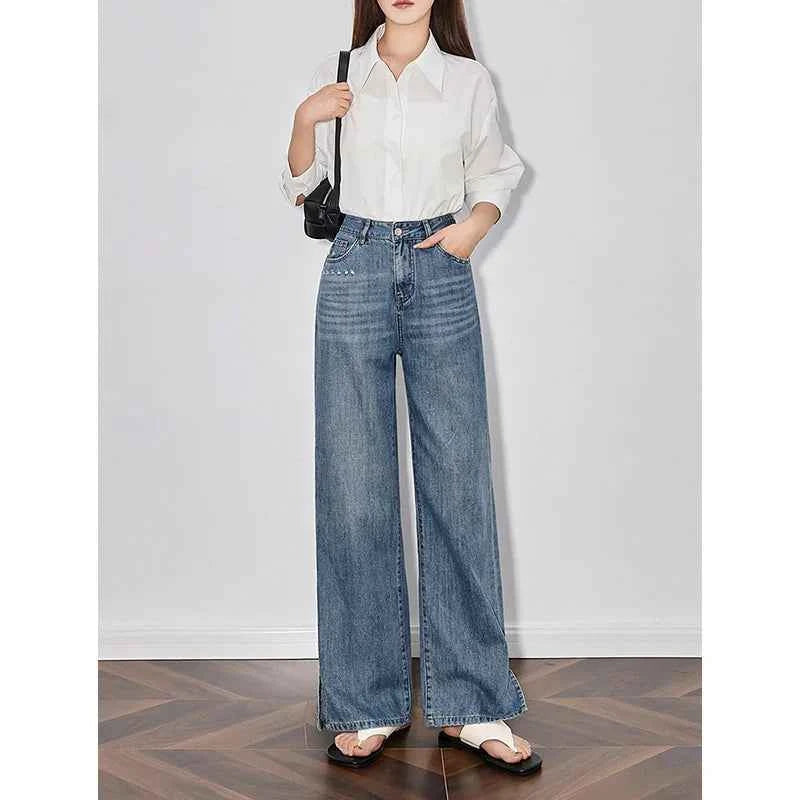 Handmade Wide Leg Denim Jeans