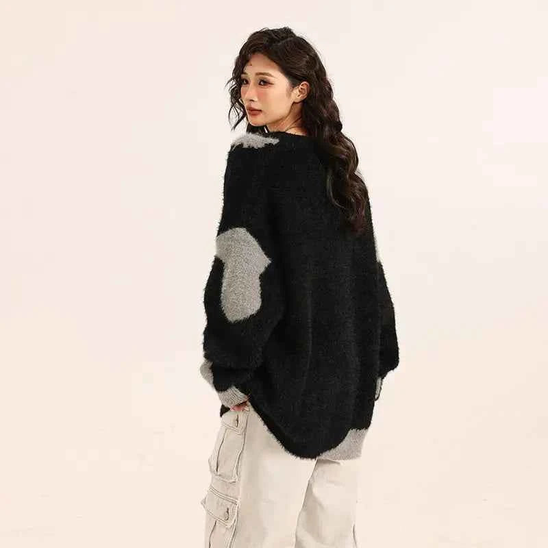 Women Cool Retro Loose Knitted Cardigan