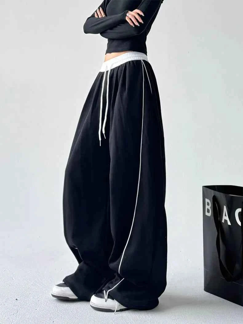 Elastic Band Cool Japanese Style Oversized Sweatpants