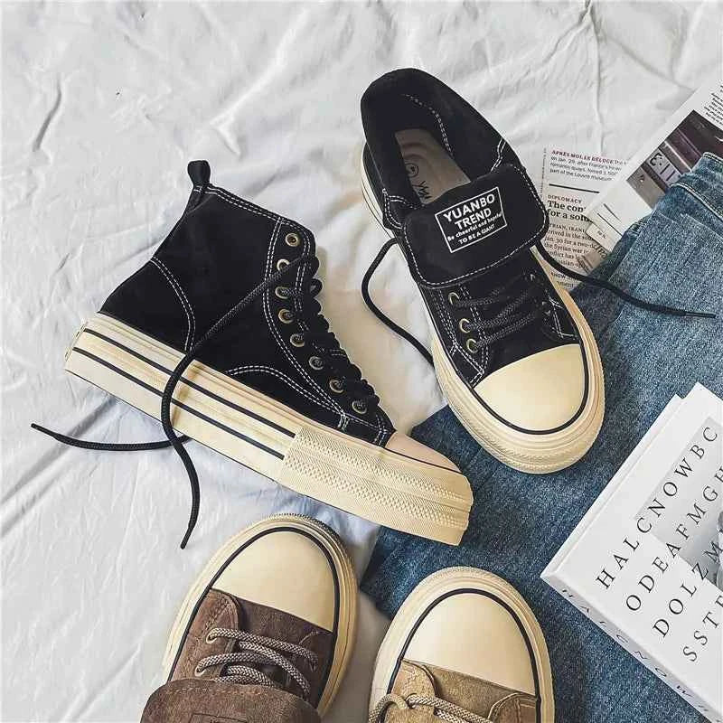 Y2K Stylish High Canvas Sneaker