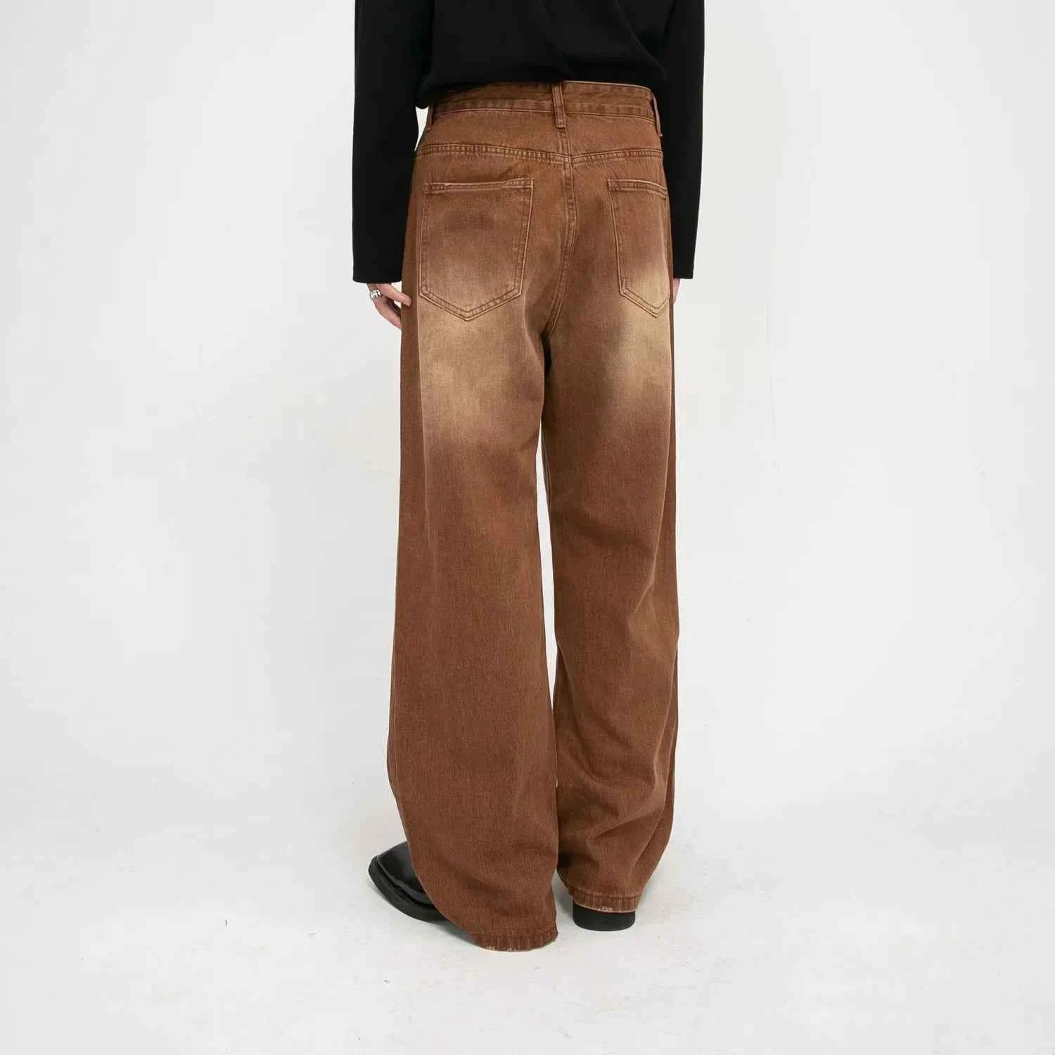 Casual Slim Fit High Waist Wide Jeans