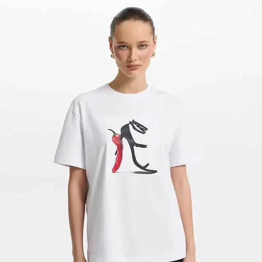 Retro Russian Style Printed Fun Casual T-Shirt