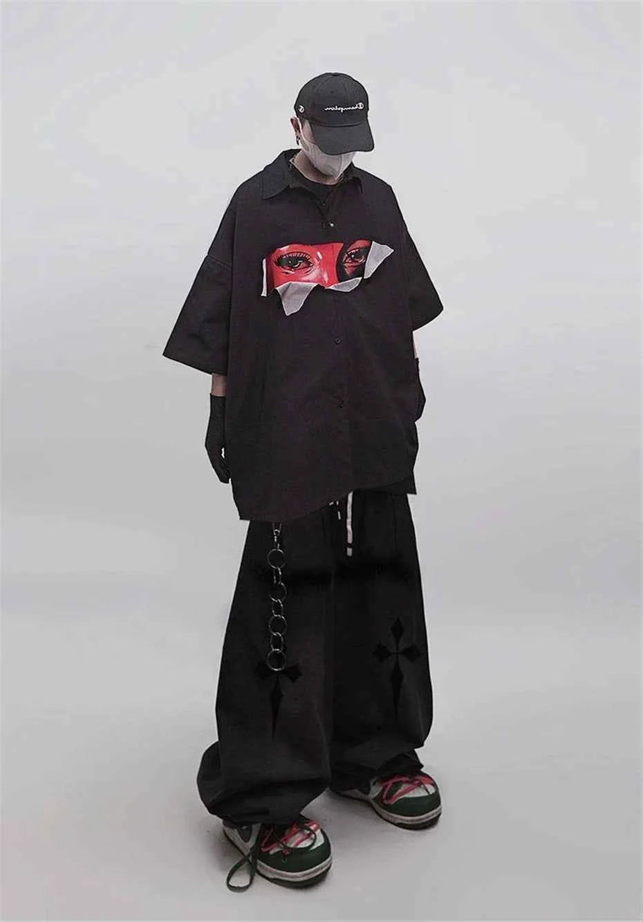 Vintage Hip Hop Punk Oversized Shirt