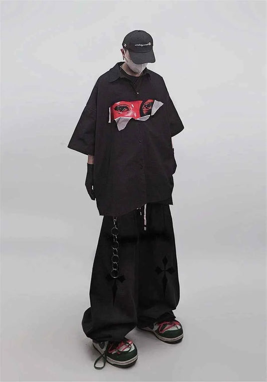 Vintage Hip Hop Punk Oversized Shirt