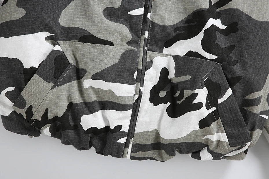 Disruptive Camouflage Elastic Waist Jacket