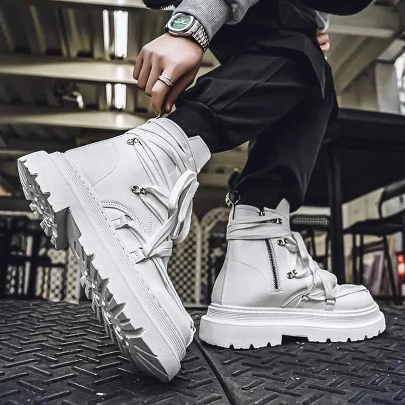 High Quality Personalized Strap Ankle Boots