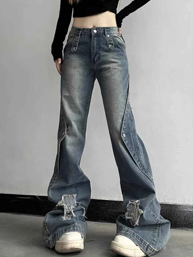 Cool High Waist Wide Leg Jeans