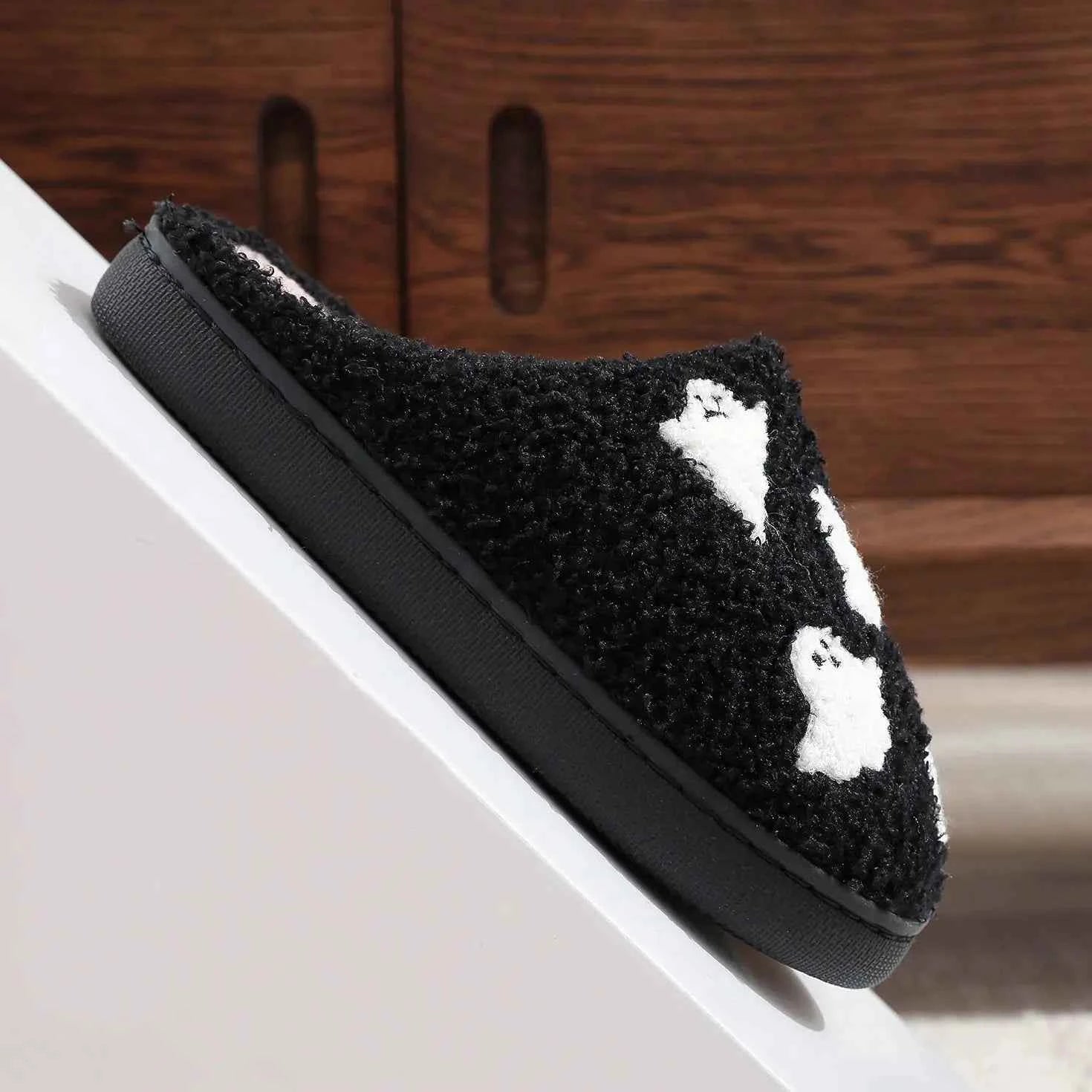 Halloween Spooky Ghost Pattern Slipper