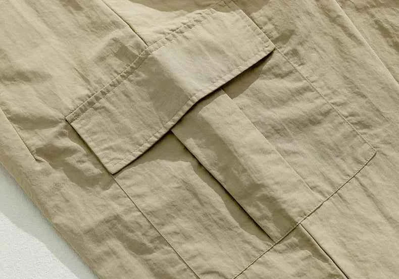 Summer Versatile Solid Color Cargo Pants