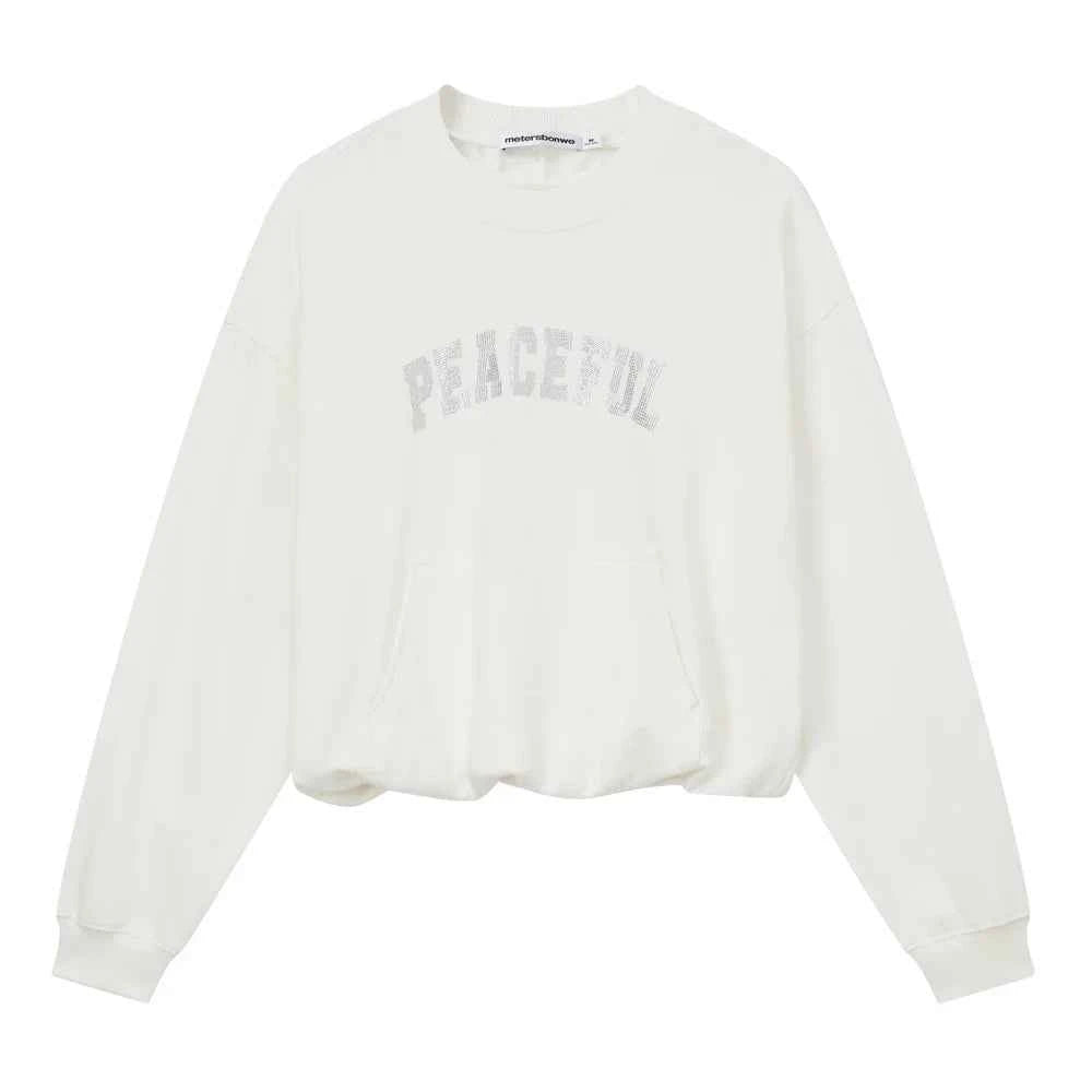 Light Luxury Loose Cotton Sweatshirt