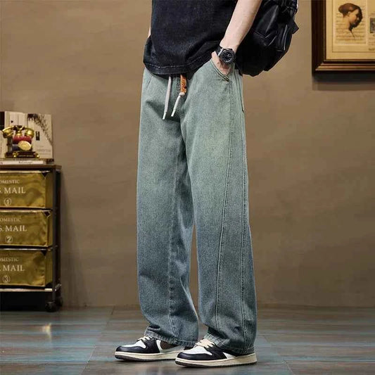 Streatwear Vintage Loose Fit Straight Leg Jeans