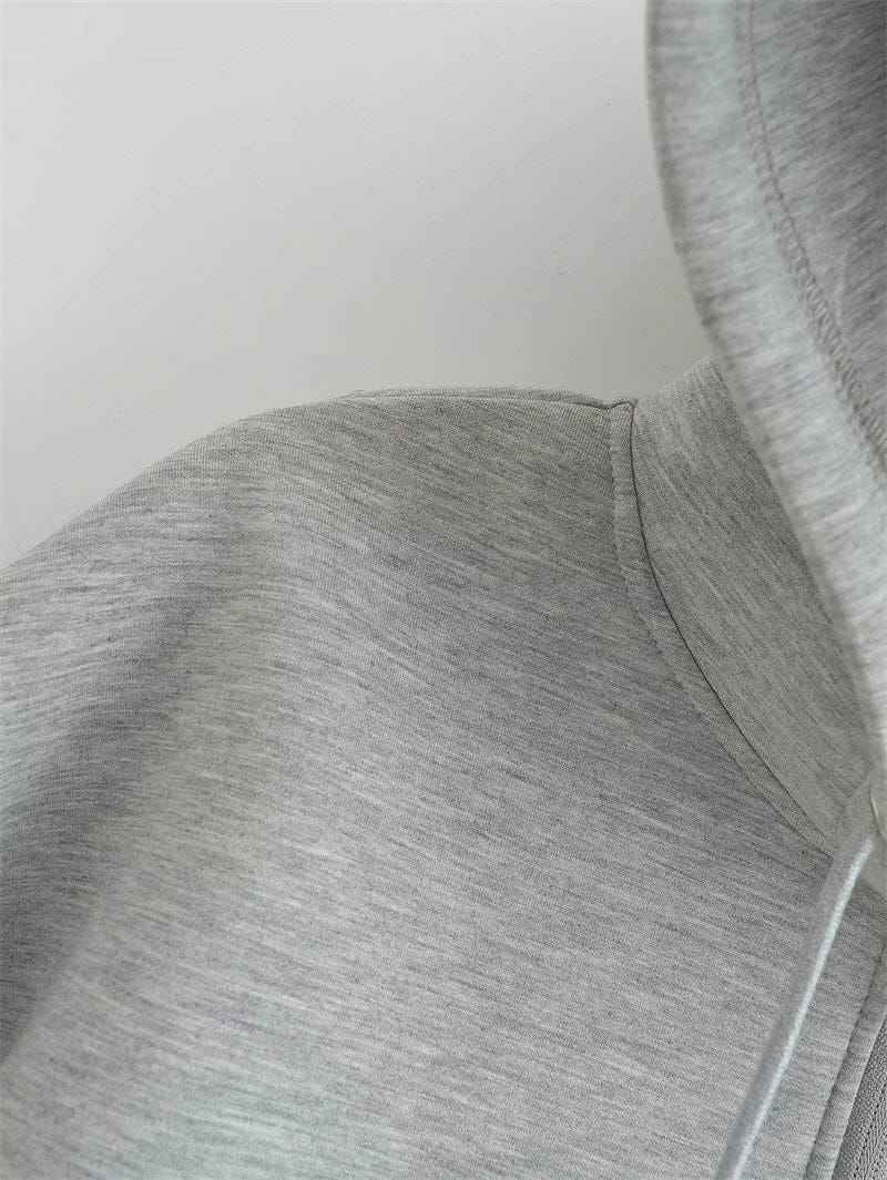 Zip Up Hoodie Thick Solid