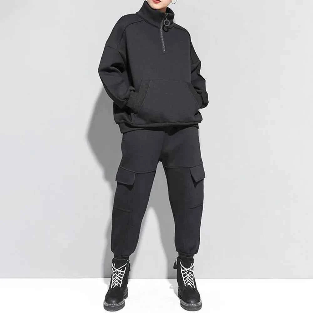 Solid Color Solid Color Half Zipper Sweatshirt