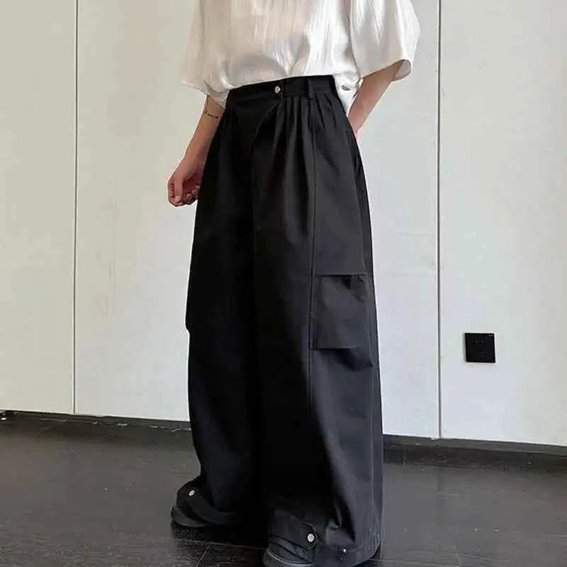 Casual Original Splicing Design Wide Leg Pants