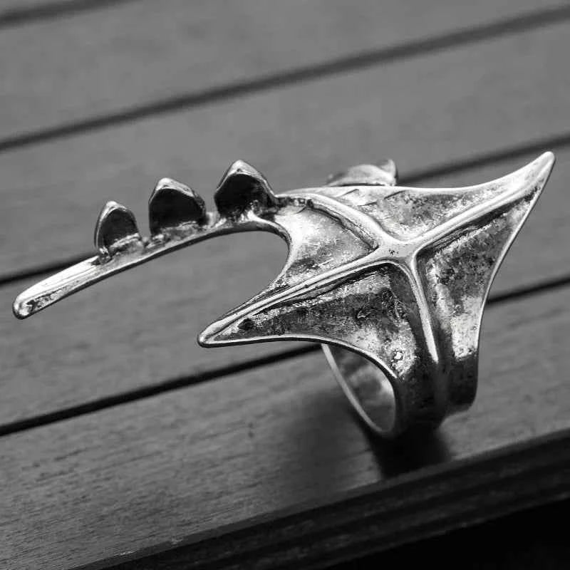 Vintage Irregular Geometric Open Ring