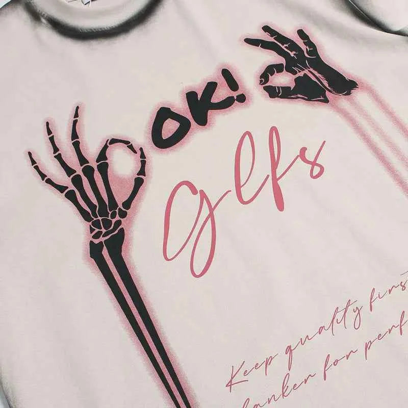 Graphic Punk Gothic Short Sleeve T-Shirt