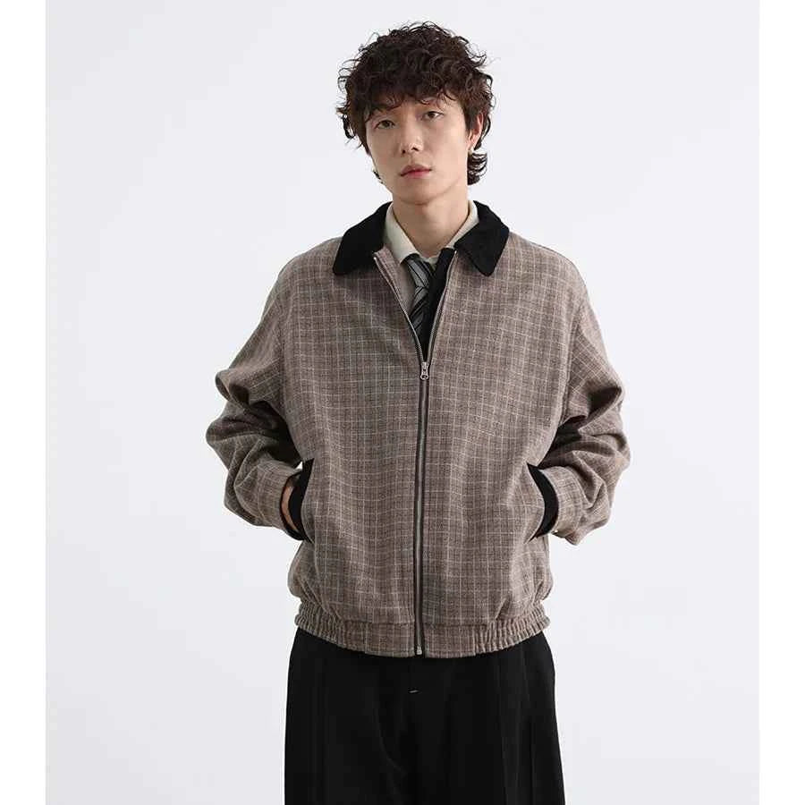 Lightweight Casual Plaid Vintage Comfort Jacket
