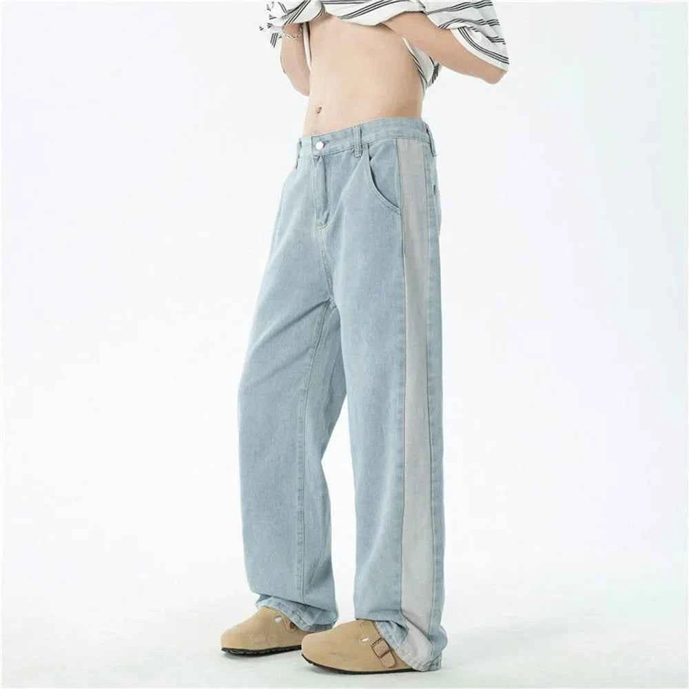 Fashionable Hip Hop Retro Straight Leg Jeans